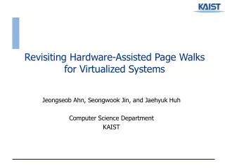 Revisiting Hardware-Assisted Page Walks for Virtualized Systems