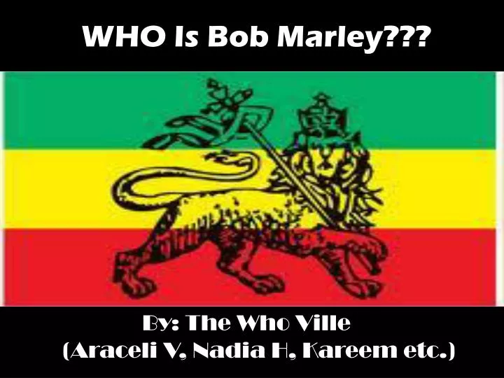 who is bob marley