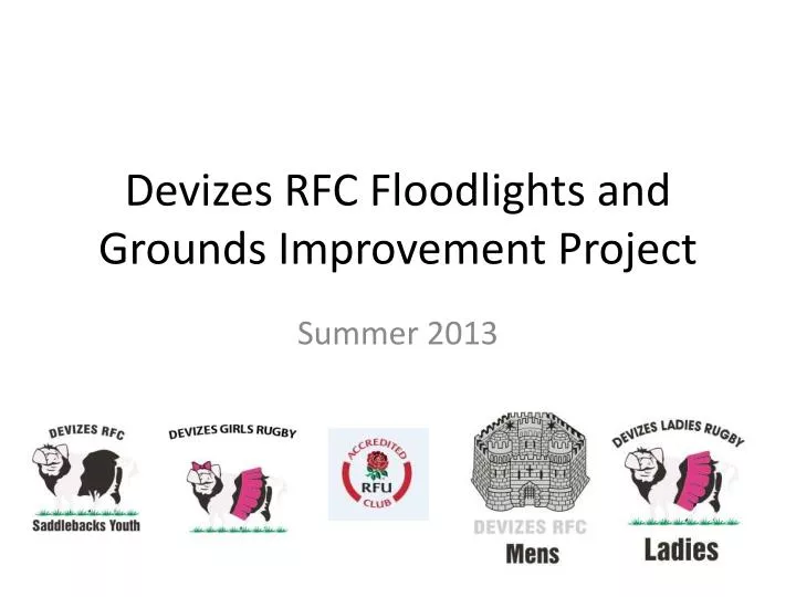 devizes rfc floodlights and grounds improvement project