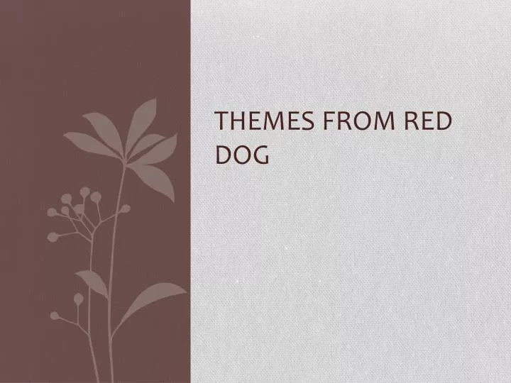 themes from red dog