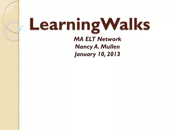 learningwalks