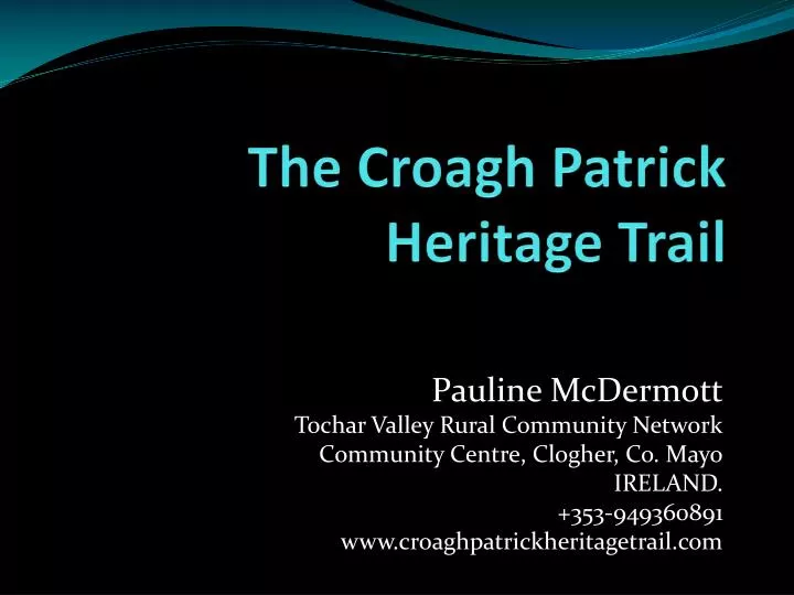 the croagh patrick heritage trail