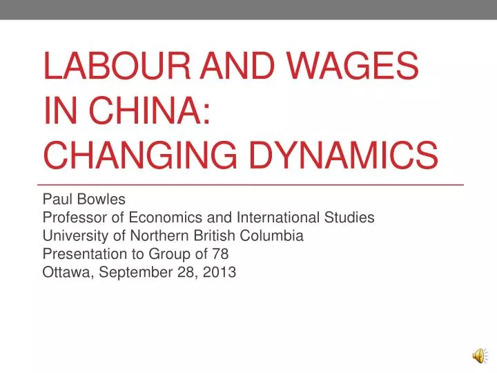 labour and wages in china changing dynamics