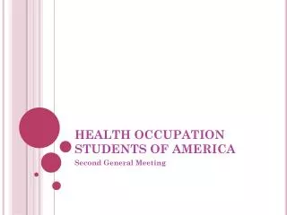 HEALTH OCCUPATION STUDENTS OF AMERICA