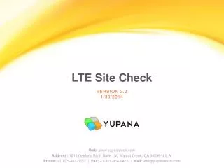 LTE Site Check