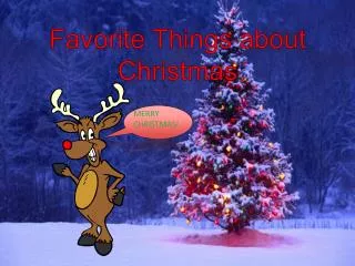 Favorite Things about Christmas