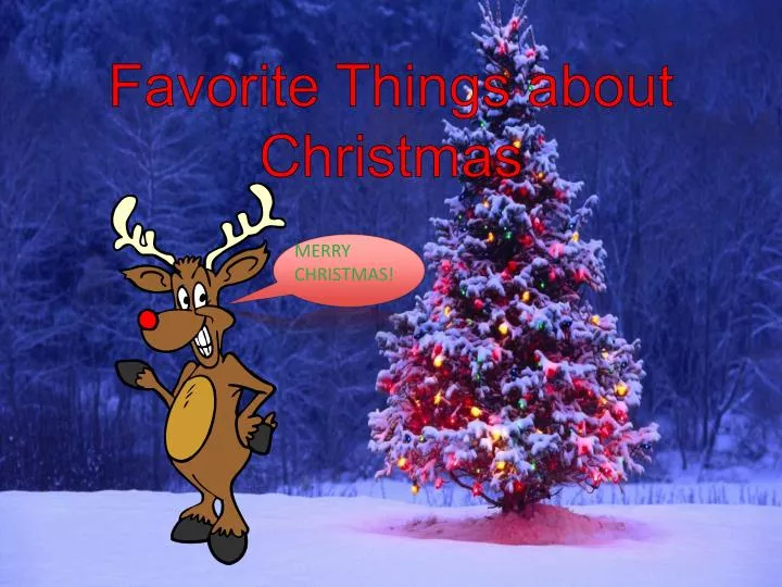 favorite things about christmas