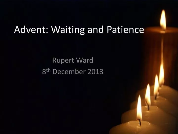 advent waiting and patience