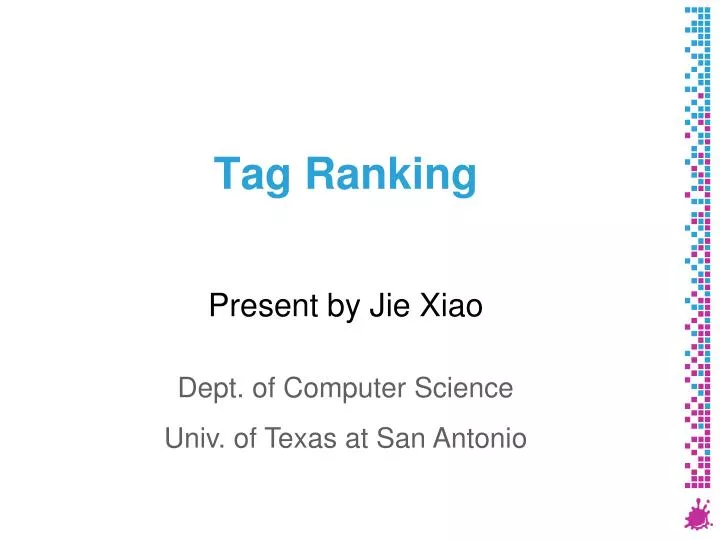 tag ranking