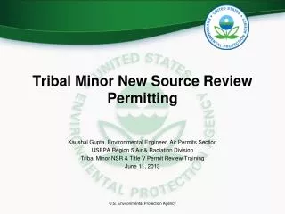 Tribal Minor New Source Review Permitting