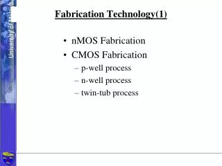 Fabrication Technology(1)