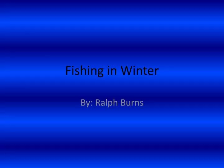 fishing in winter