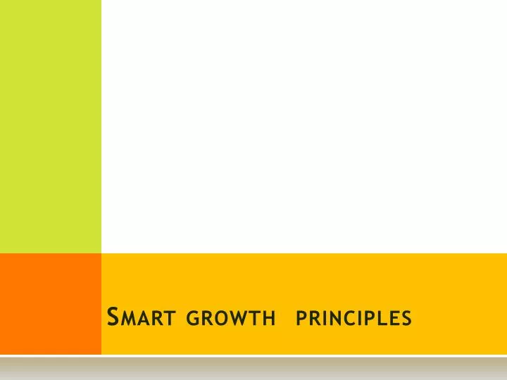 smart growth principles