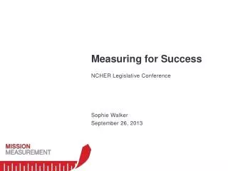 Measuring for Success