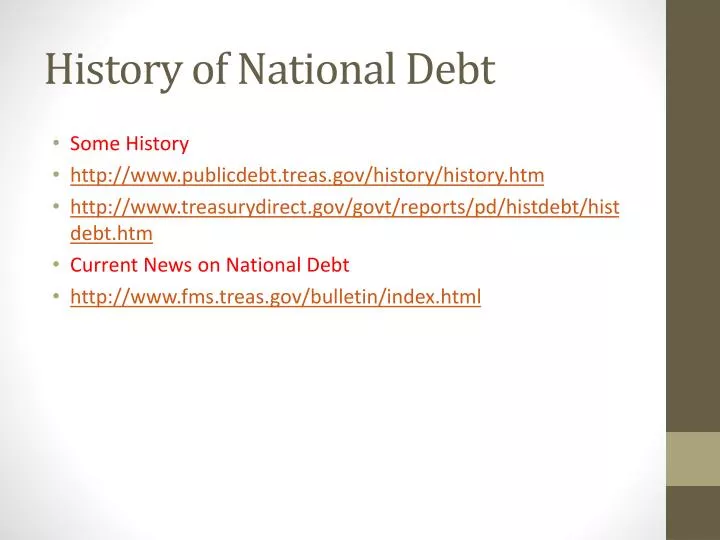 history of national debt