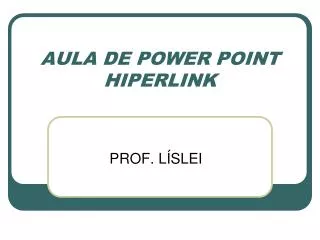 aula de power point hiperlink