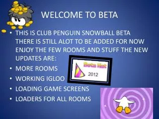 WELCOME TO BETA