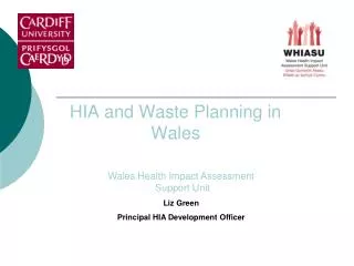 HIA and Waste Planning in Wales