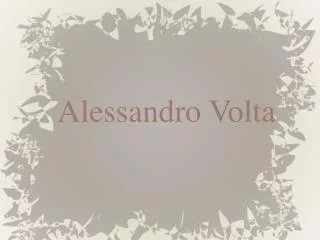 alessandro volta