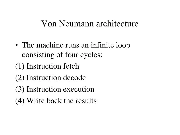 von neumann architecture