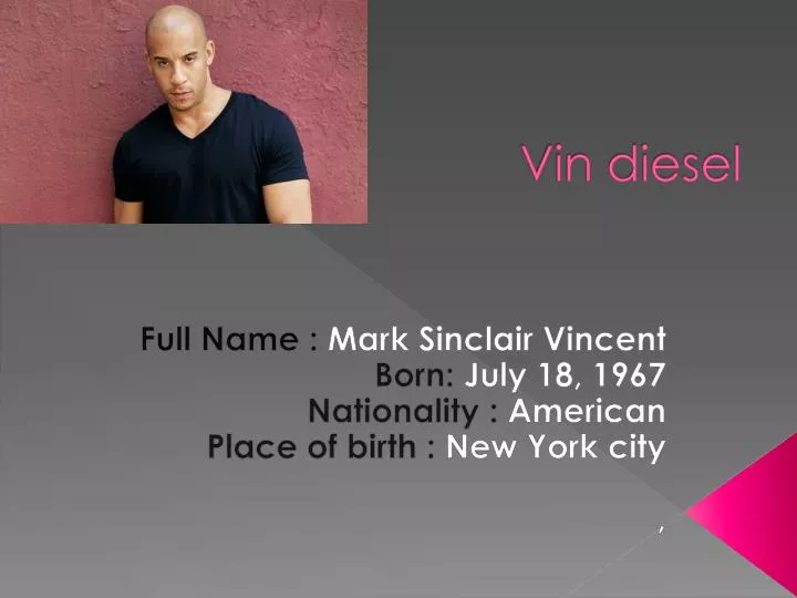 vin diesel