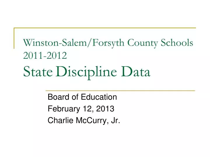 winston salem forsyth county schools 2011 2012 state discipline data