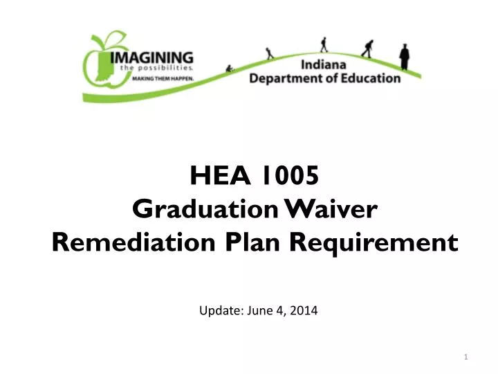 hea 1005 graduation waiver remediation plan requirement