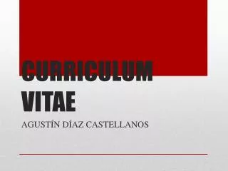 curriculum vitae