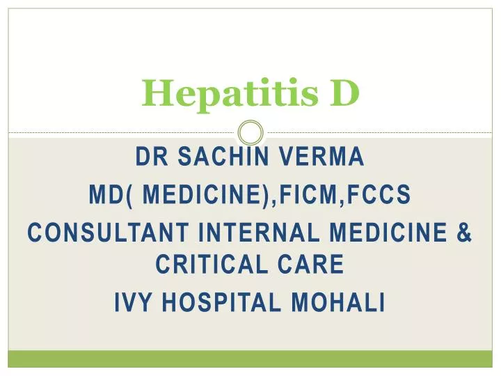 hepatitis d