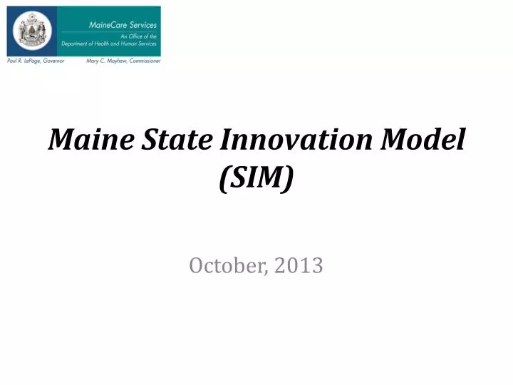 maine state innovation model sim