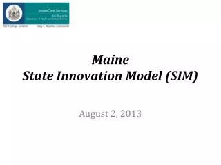 Maine State Innovation Model (SIM)