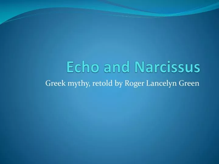 echo and narcissus