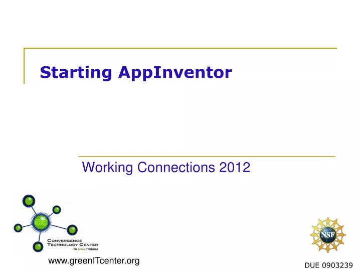 starting appinventor