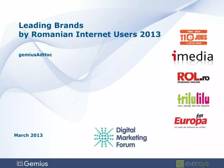 leading brands by romanian internet users 2013 gemiusadhoc