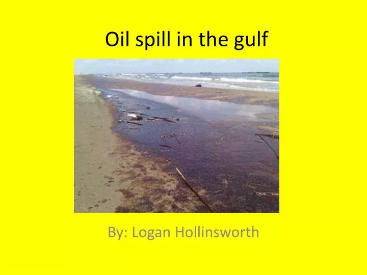oil spill in the gulf