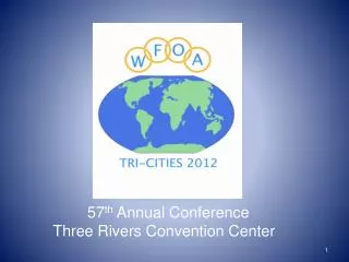 57 th Annual Conference Three Rivers Convention Center