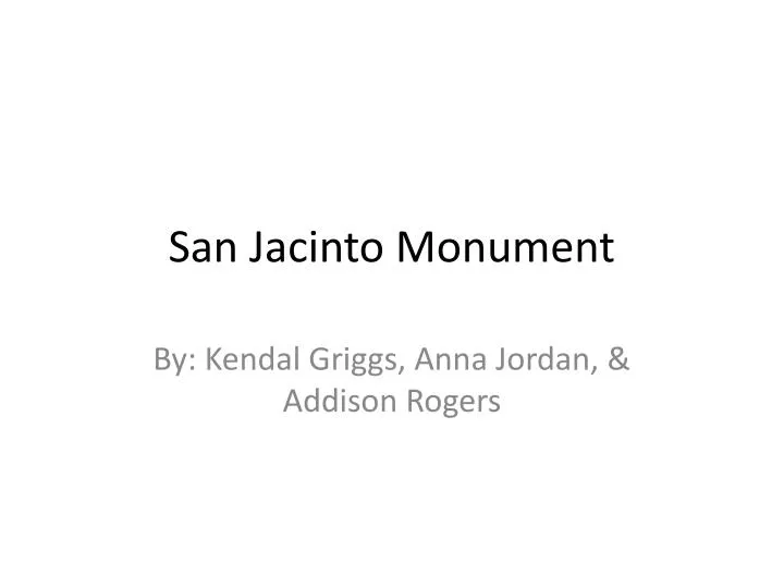 san jacinto monument