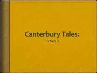 Canterbury Tales: