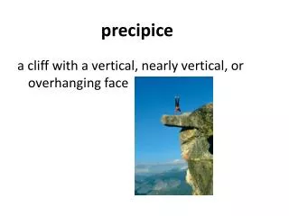 precipice