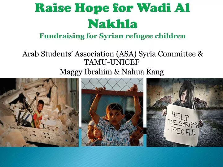raise hope for wadi al nakhla fundraising for syrian refugee children