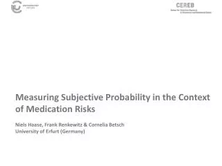 Measures of Subjective Probability