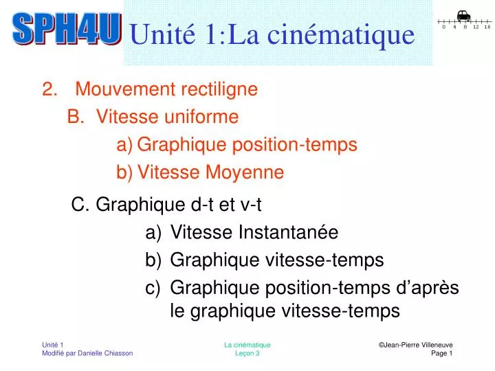 unit 1 la cin matique