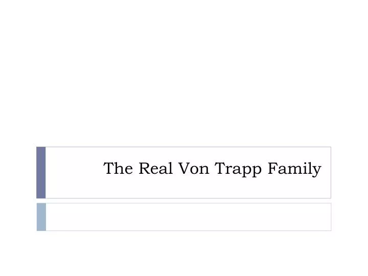the real von trapp family