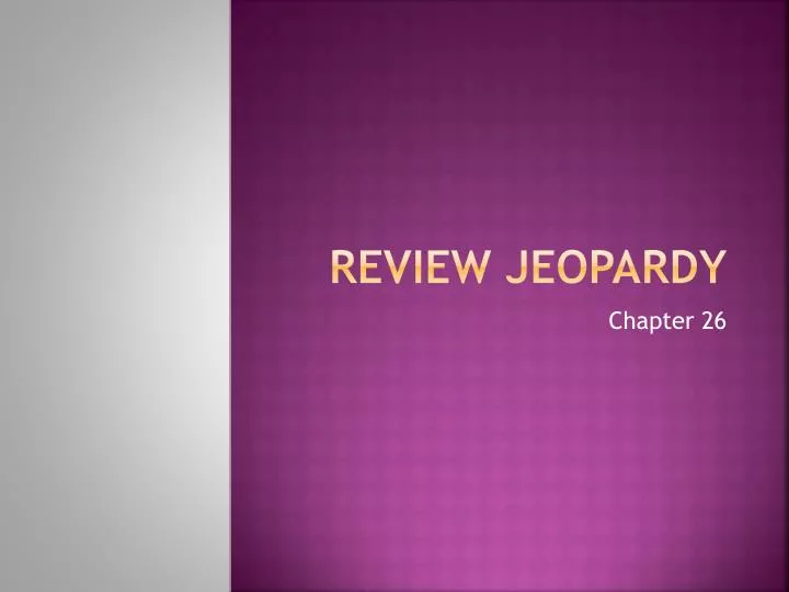 review jeopardy