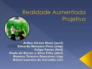 realidade aumentada projetiva