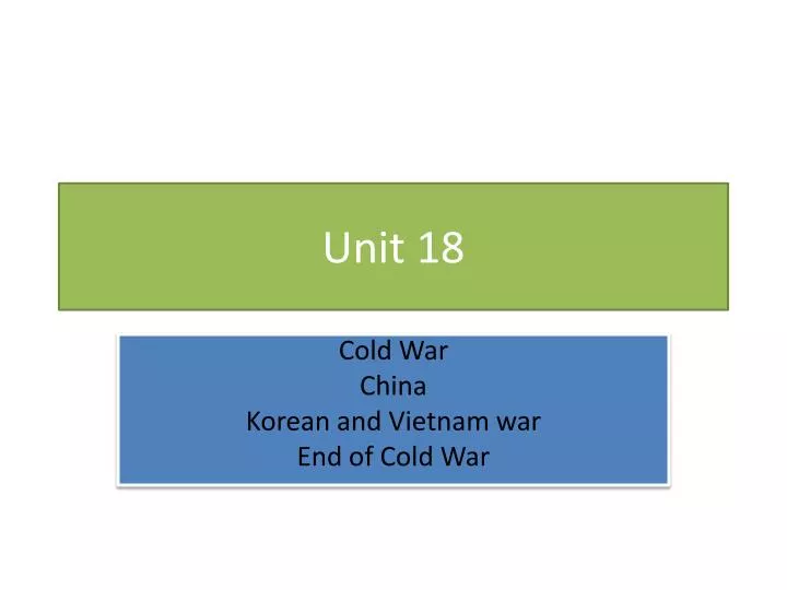 unit 18