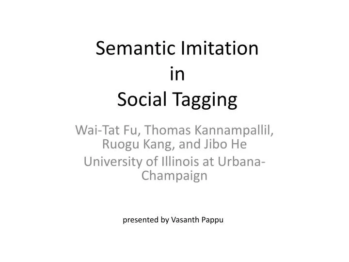 semantic imitation in social tagging