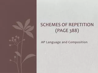 Schemes of Repetition (Page 388)