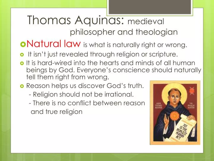 thomas aquinas medieval philosopher and theologian