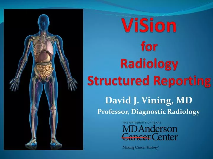david j vining md professor diagnostic radiology